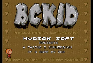 B.C. Kid_Disk1 screen shot title